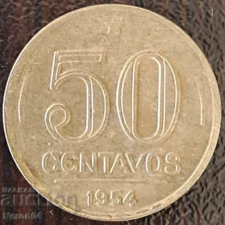 50 центаво 1954, Бразилия
