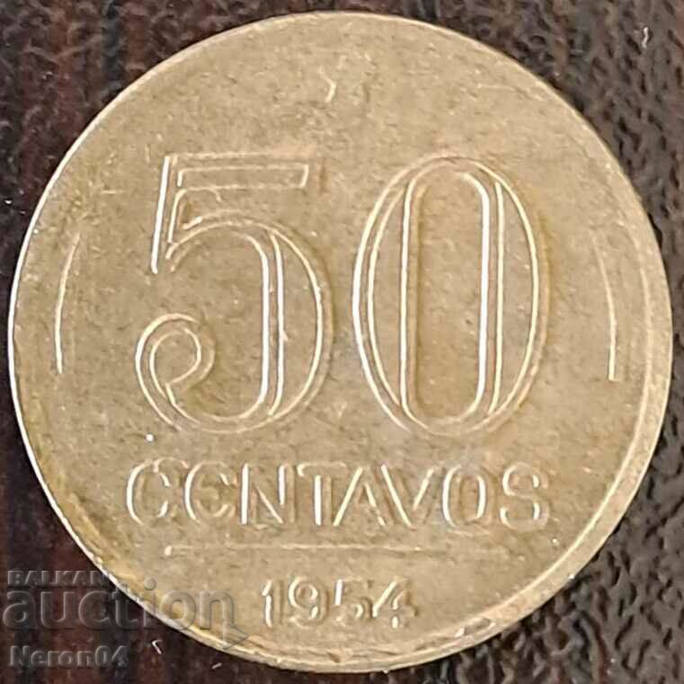 50 tsentavo 1954 Brazilia