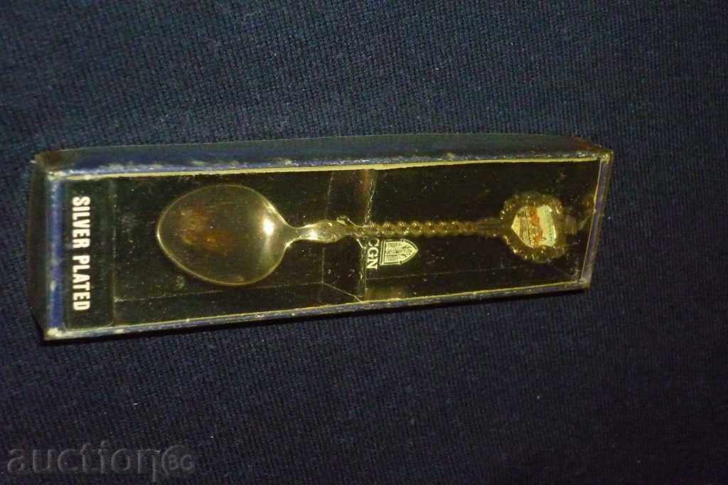 Souvenir ασημένιο κουτάλι με σμάλτο 4