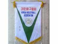 KOREA-KOREA VOLLEYBALL FEDERATION-RARE FLAG!