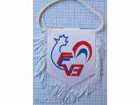 VOLLEYBALL-OLD FLAG-FRENCH VOLLEYBALL FEDERATION