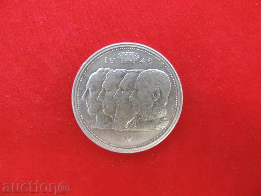 100 франка 1949 г. Белгия сребро с цена € 44.83 | 87.68 лв.