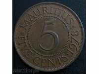 MAURITIUS - 5 cents 1978