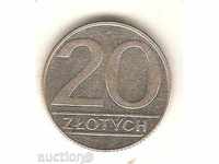 + Poland 20 zloty 1990