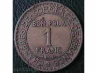 1 φράγκο 1923, η Γαλλία