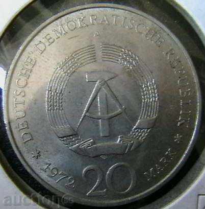 20 marks 1972, Germany (GDR) with price 10.00 BGN | € 5.11 20 marks 1972, Germany (GDR) with price 10.00 BGN | € 5.11