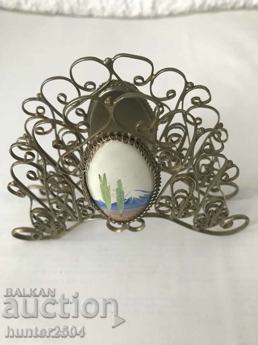 napkin holder/ metal+ porcelain/ -9 cm with price 39.95 BGN | € 20.43