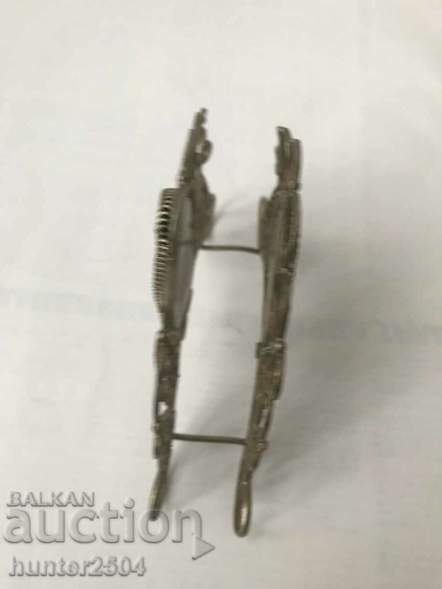 napkin holder/ metal+ porcelain/ -9 cm - 5