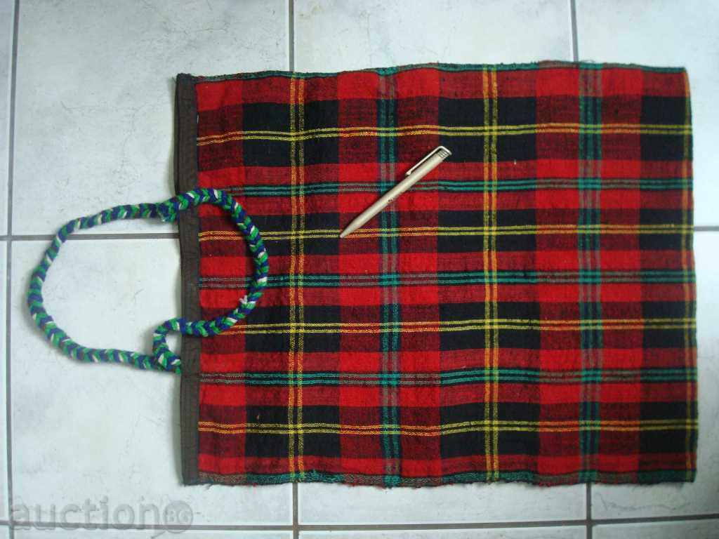 Auction Bag, hand woven, wool Auction Bag, hand woven, wool