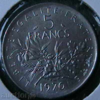 5 franci 1970, Franța