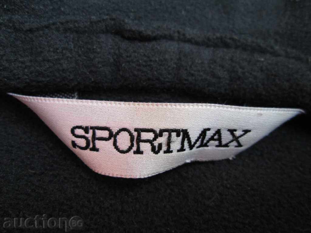 Auction SPORTMAX oil-green leather suede leather jacket Auction SPORTMAX oil-green leather suede leather jacket