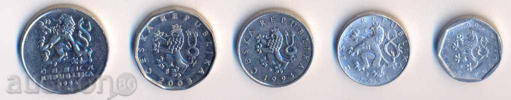 The Czech Republic, a 5-coin lot with price 2.40 BGN | € 1.23 The Czech Republic, a 5-coin lot with price 2.40 BGN | € 1.23