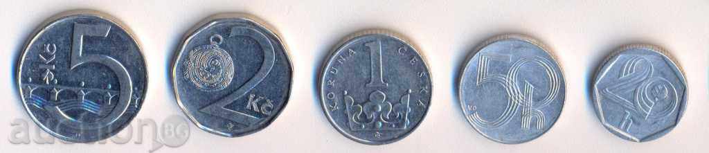 The Czech Republic, a 5-coin lot
