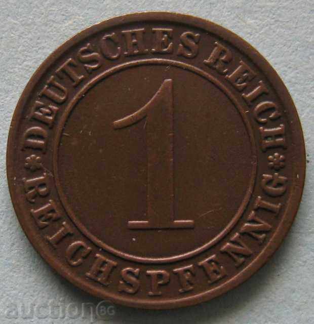 GERMANIA 1 penny 1925J