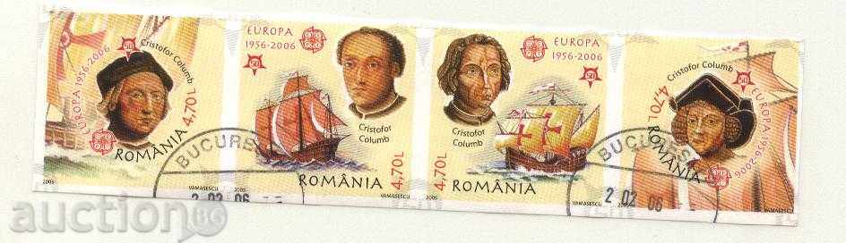 Клеймовани марки 50 години Европа СЕПТ  2006 от Румъния