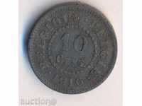 Belgia germană 10 cenți 0.1916. an