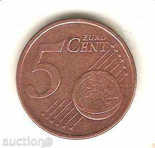 Германия  5  евроцента  2004 г. A