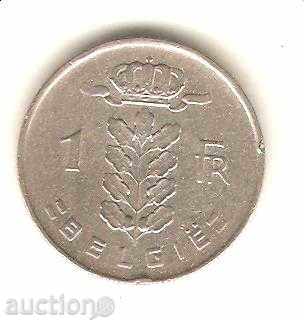 +Белгия  1  франк  1951 г. холандска легенда