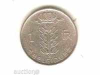 +Белгия  1  франк  1958 г. френска легенда
