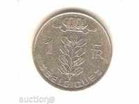 +Белгия  1  франк  1963 г. френска легенда