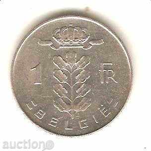 +Белгия  1  франк  1971 г. холандска легенда