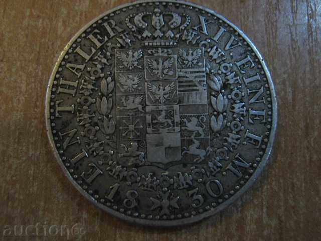 Coin "EIN THALER XIV EINE F.M - 1830" - 21.9 g