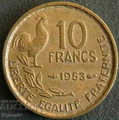 10 francs 1953, France
