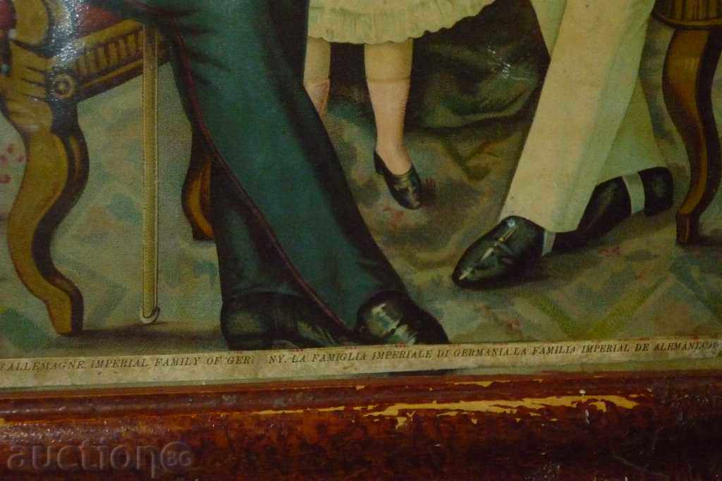 Auction Vintage German lithograph, painting, portrait, panel Auction Vintage German lithograph, painting, portrait, panel