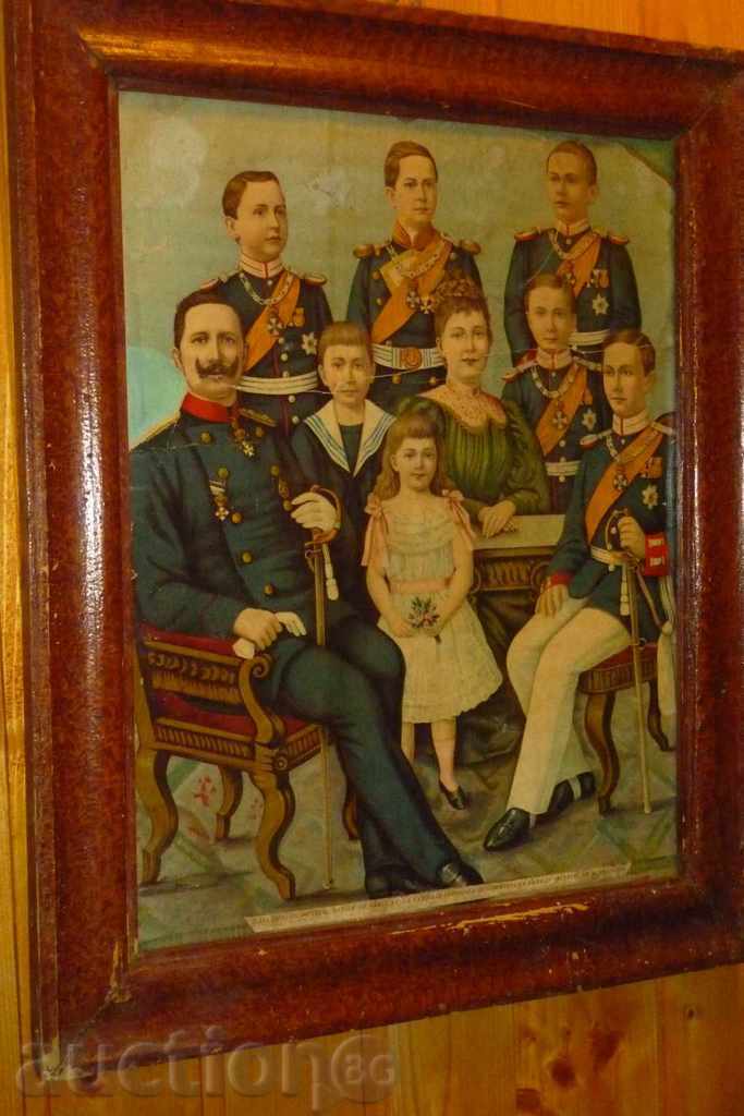 Delivery of Vintage German lithograph, painting, portrait, panel Delivery of Vintage German lithograph, painting, portrait, panel