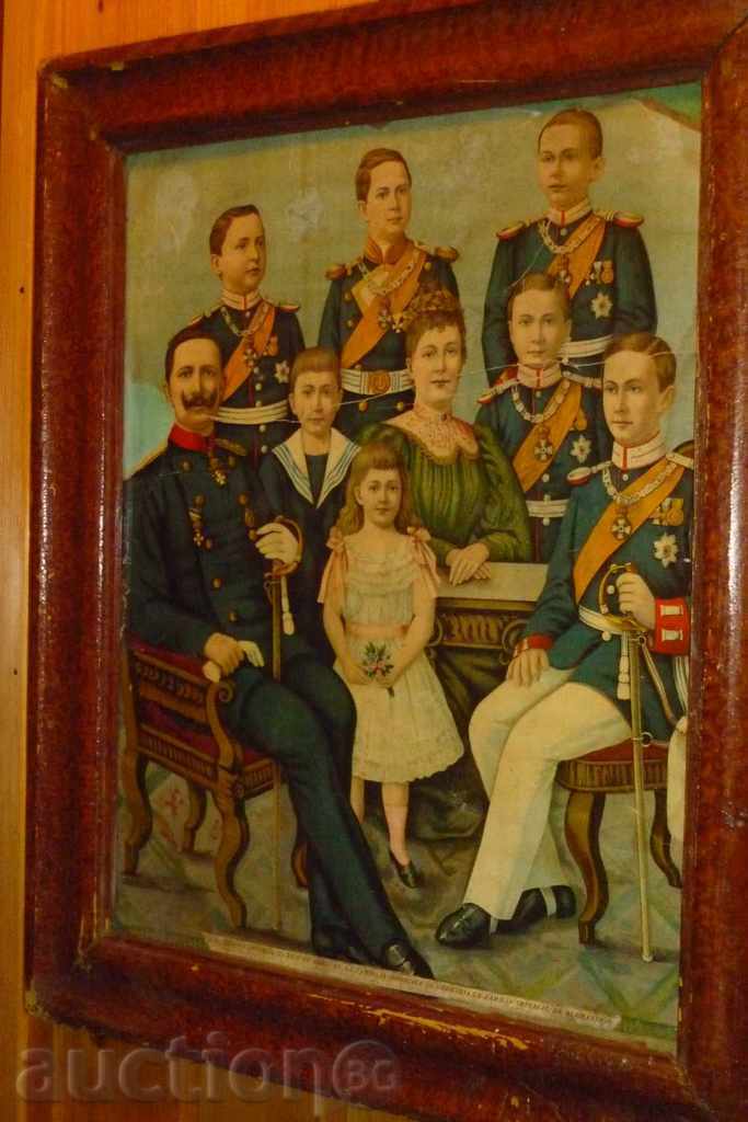 Vintage German lithograph, painting, portrait, panel - 5 Vintage German lithograph, painting, portrait, panel - 5