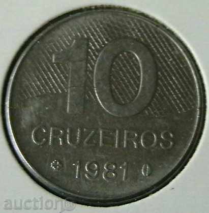 10 крузейро 1981, Бразилия