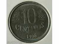 10 центаво 1996, Бразилия