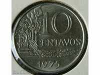 10 центаво 1975, Бразилия