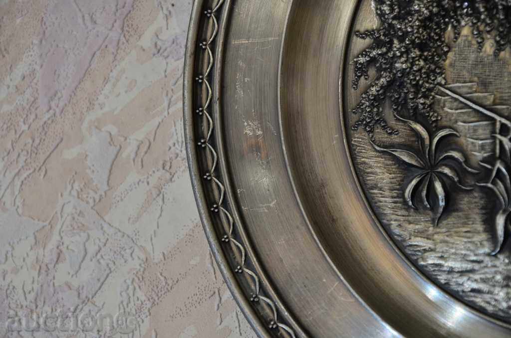 Чиния сувенирна от цинк - 5 Чиния сувенирна от цинк - 5