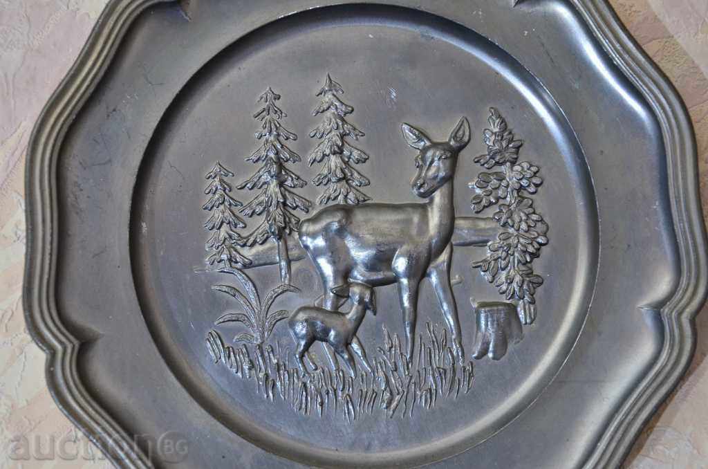 Декоративна чиния от цинк - 5 Декоративна чиния от цинк - 5