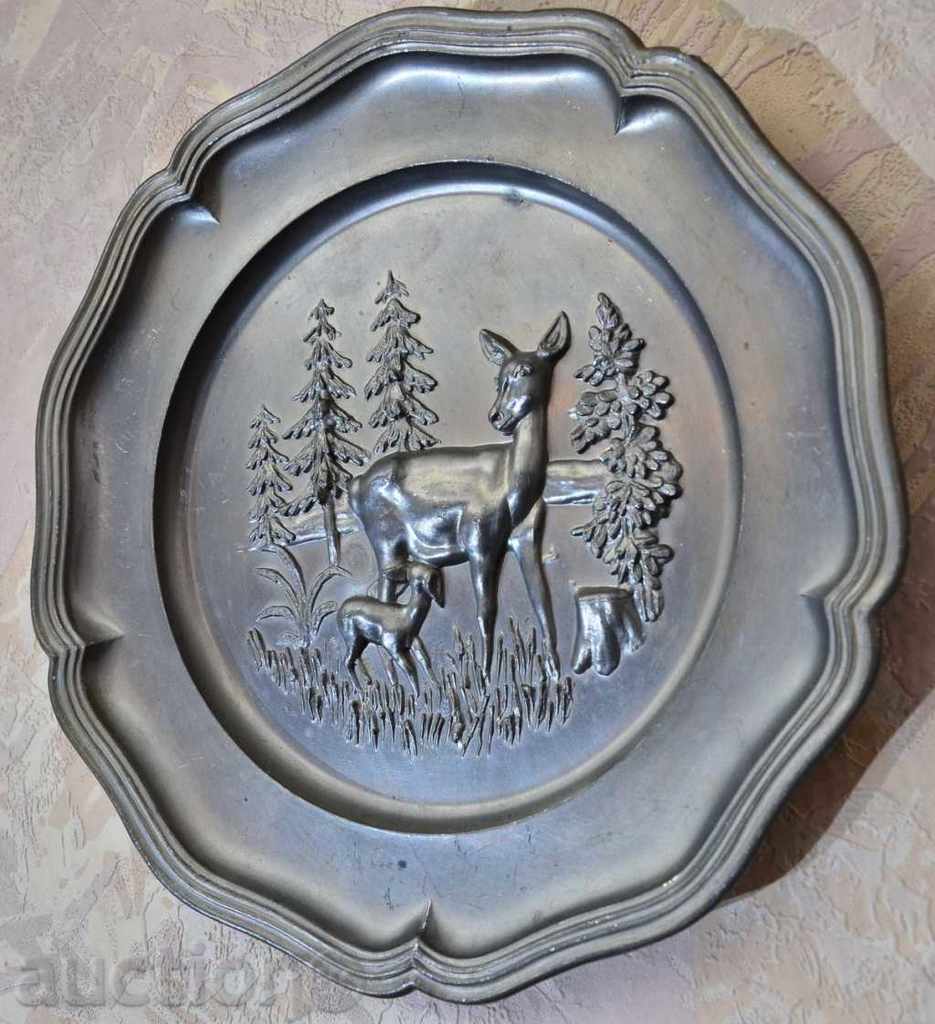 Декоративна чиния от цинк - 6 Декоративна чиния от цинк - 6