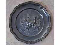 Decorative zinc plate
