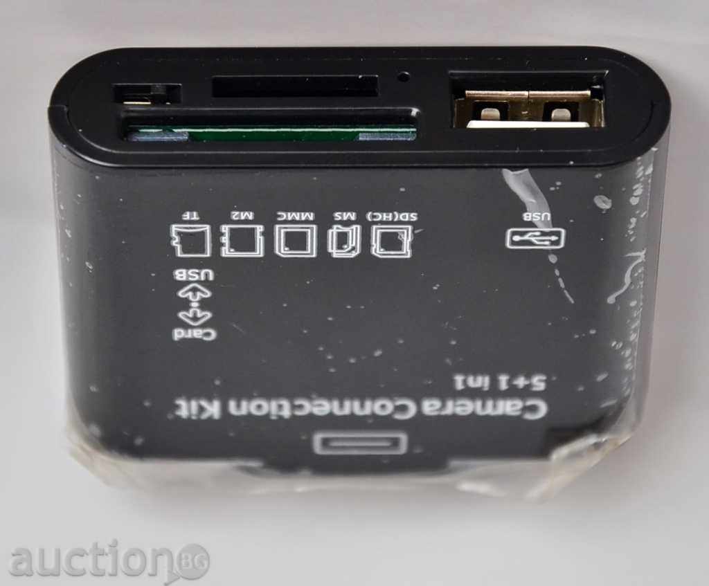 5in1 Camera Connection Kit Card Micro SD USB for iPad - 5 5in1 Camera Connection Kit Card Micro SD USB for iPad - 5