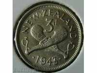 3 pence 1943, New Zealand
