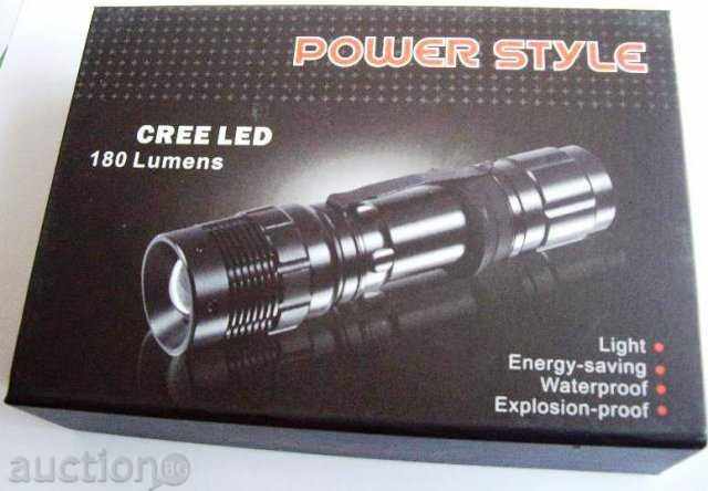 Δημοπρασία Εξαιρετικά CREE φακό 180 lumens Δημοπρασία Εξαιρετικά CREE φακό 180 lumens