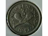3 pence 1947, New Zealand