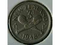 3 pence 1948, New Zealand