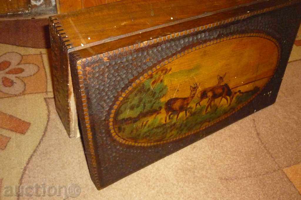 Ancient wooden pyrographic box - Kingdom of Bulgaria - 5