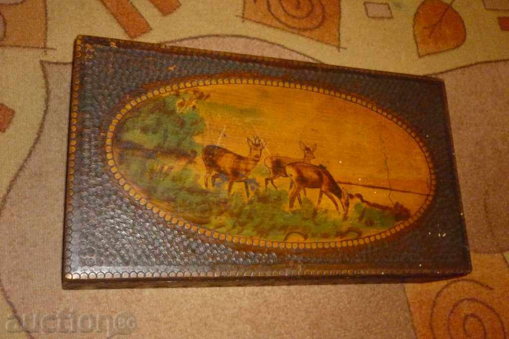 Ancient wooden pyrographic box - Kingdom of Bulgaria - 7