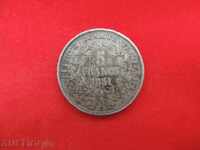 5 Франка 1851A  Франция сребро