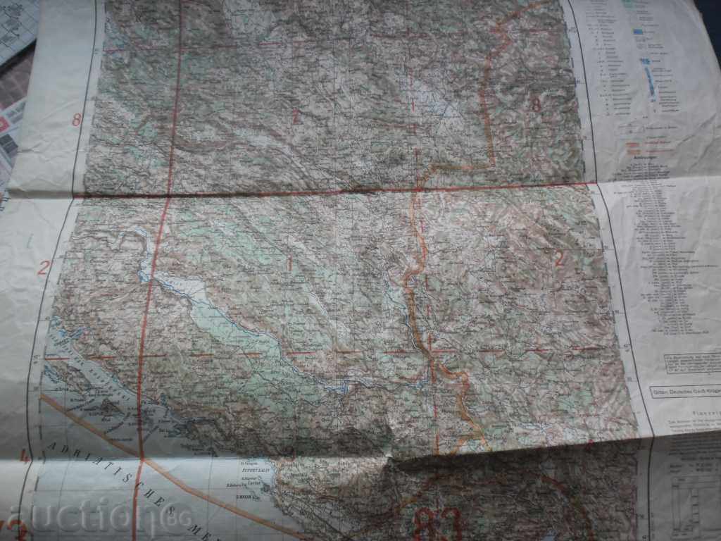 Auction WW2 deutsche heereskarte WAR CARD - DUBROVNIK 1941 Auction WW2 deutsche heereskarte WAR CARD - DUBROVNIK 1941