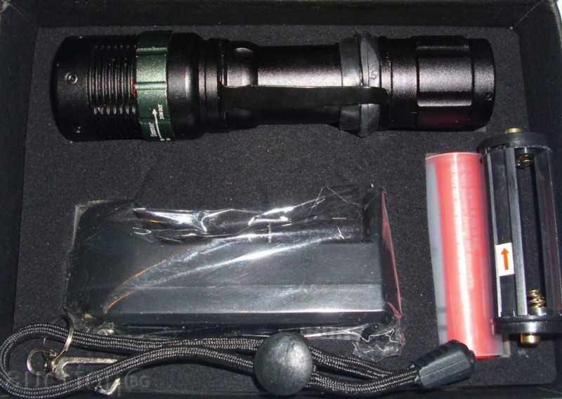 Flashlight with CREE LED diode 500 lm with price 21.00 BGN | € 10.74 Flashlight with CREE LED diode 500 lm with price 21.00 BGN | € 10.74