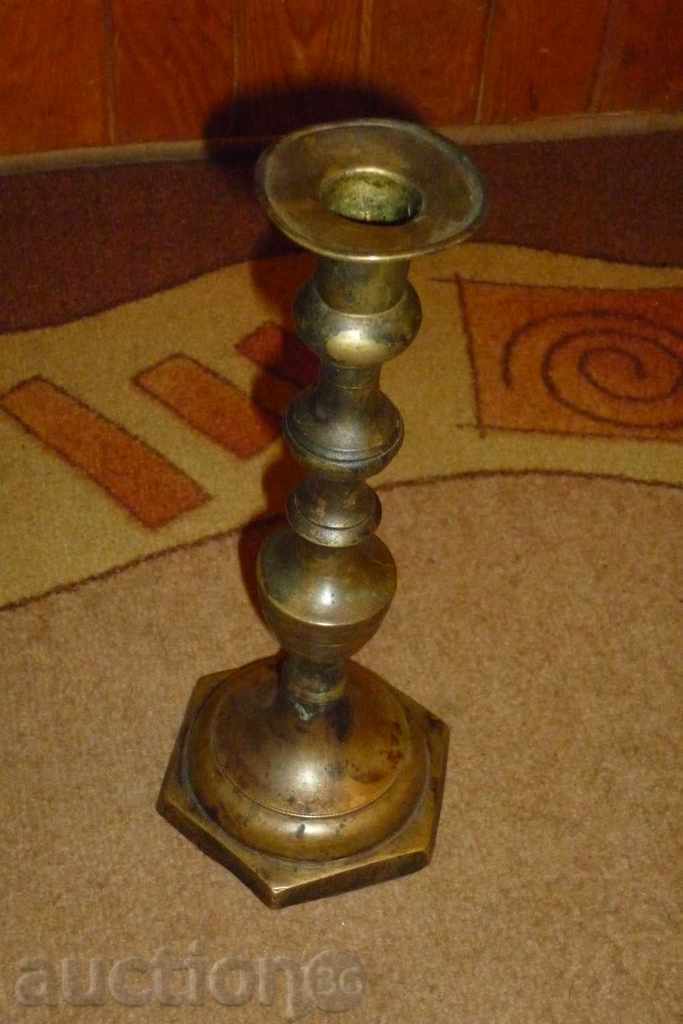 Ancient candle holder from the second half of the 19th century