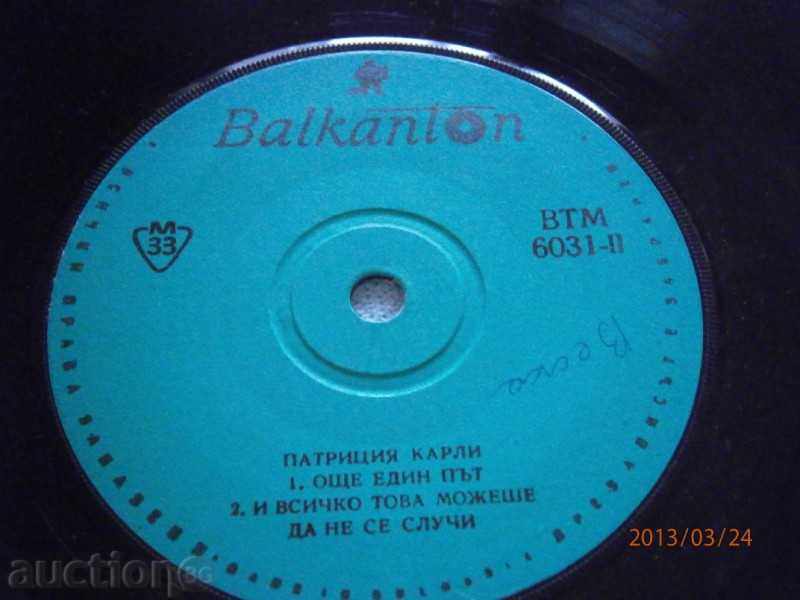 Delivery of PATRICIA CARLI - small plate - BALKANTON - VTM 6031