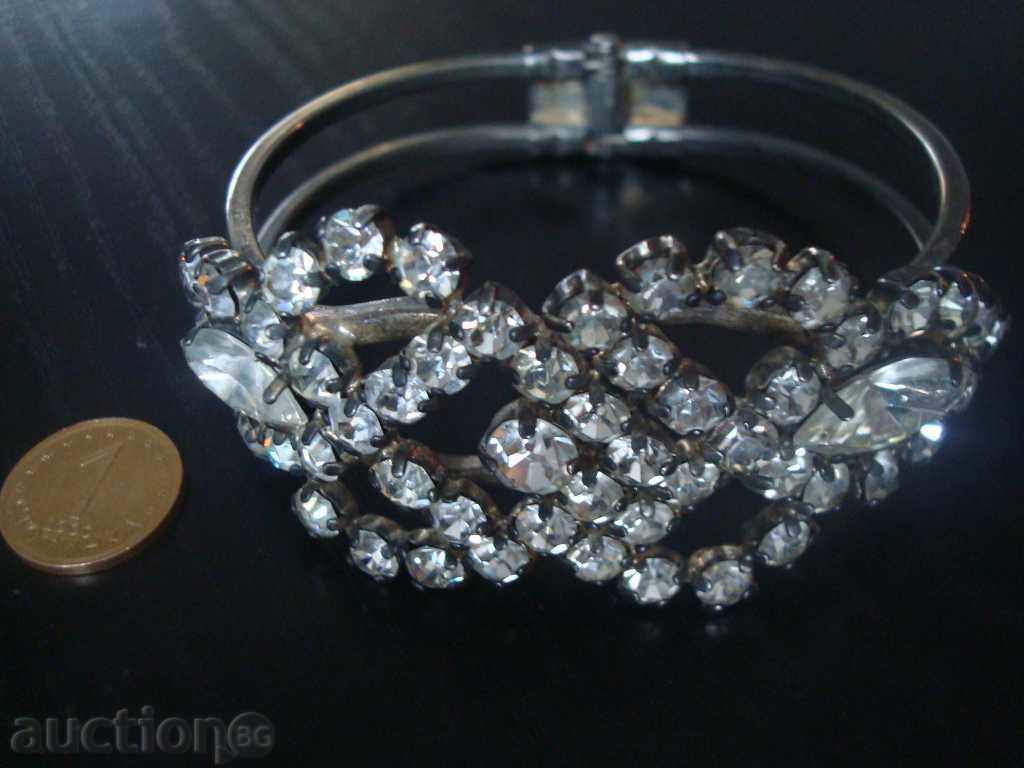 Women's bracelet, white metal